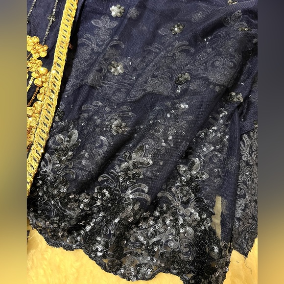 Pakistani / Indian fancy party or wedding wear Navy blue - Picture 5 of 5